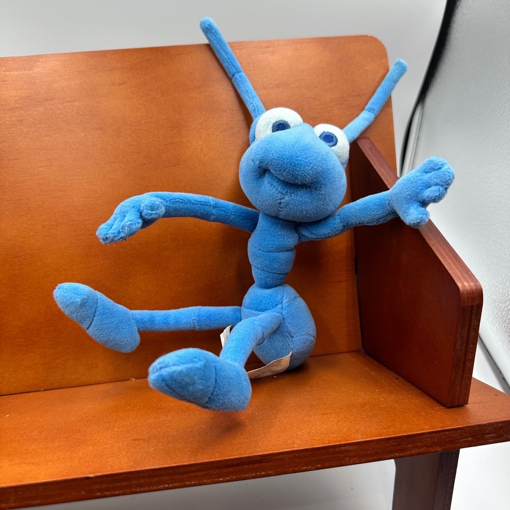 Disney Pixar A Bugs Life Flik Plush Blue Ant Stuffed Toy Disney Parks Exclusive
